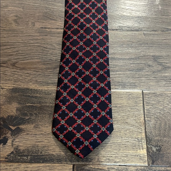 Classic Black and Red Checkered Tie